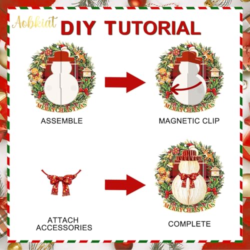 Christmas Honeycomb Ornaments Set - Red Green Gold Holiday Decorations for Home & Class