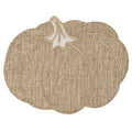 Pumpkin Fall Placemats Set of 4 - Thanksgiving Halloween Autumn Decor