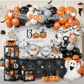 Little Boo Is Almost Due Baby Shower Decorations Set - Halloween Theme for Boys & Girls - Party Supplies