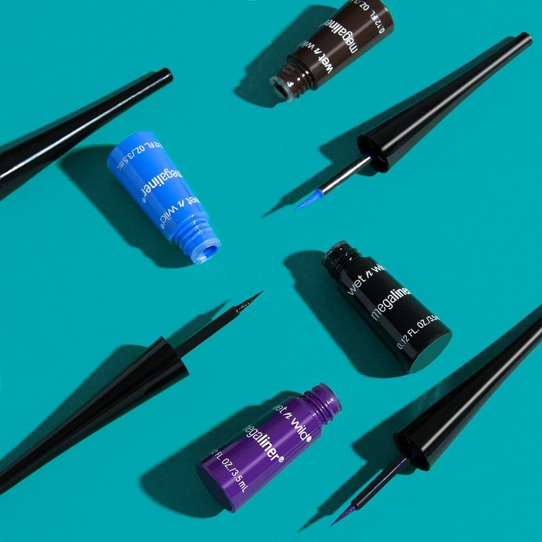 Wet n Wild MegaLiner Liquid Eyeliner - Intense Black Color for Bold Eye Looks