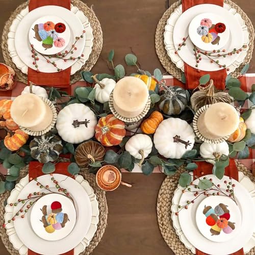 Mini Fall Pumpkins and Acorns Craft Set - 30 Pieces for Holiday Decor