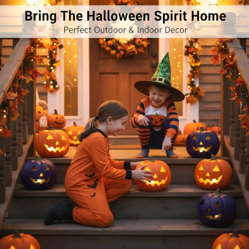 Foam Pumpkin Set - 2pcs 5.3-Inch Halloween Fall Decor Crafts