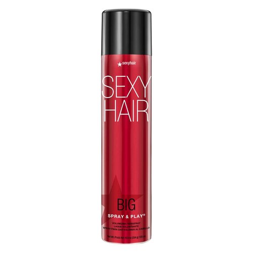 SexyHair Big Spray & Play Volumizing Hairspray - Long-Lasting Hold & Shine | Humidity Resistant for All Hair Types