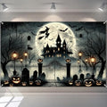 Halloween Haunted Mansion Witch Banner - 71 x 43 Inch - Skull Variation