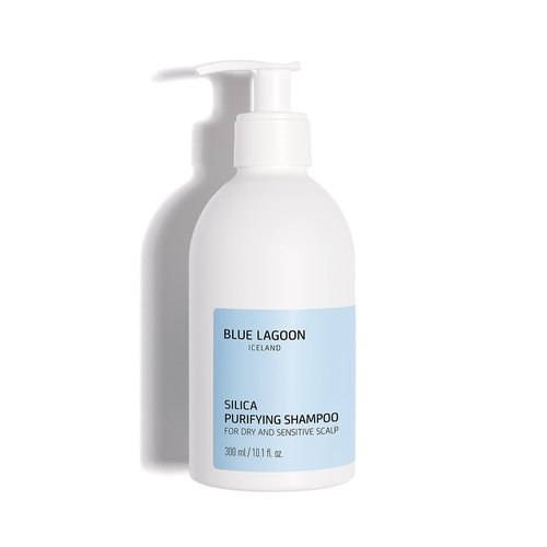 Blue Lagoon Skin Science - Silica Purifying Shampoo - Contains Blue Lagoon Mineral Salts & Silica - Soothes Irritated/Sensitive Scalps - Natural Psoriasis Treatment - No Fragrance - 300ML