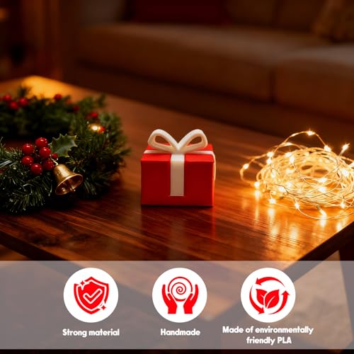 Christmas Figurine with Bow Design - Indoor & Outdoor Holiday Decor - Style21