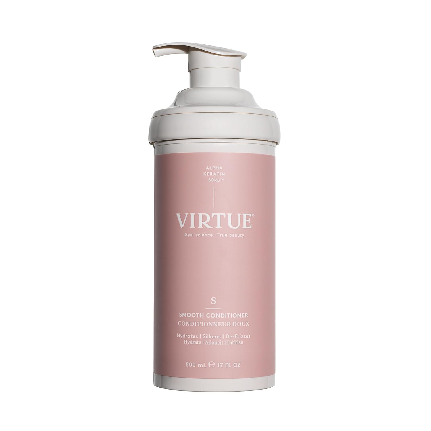 Virtue Smooth Conditioner - Frizz Control for Curly Hair | Sulfate-Free & Color Safe, 8 Fl Oz
