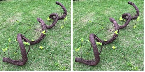 Large Bendable Artificial Tree with Thick Trunk & Moss - 6Ft Faux Vine Garland for Home & Wedding Decor - Pack of 2