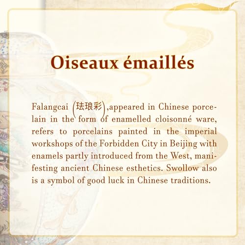 GelMala Semi Cured Gel Nail Strips - Oriental Design, Long-Lasting, Easy Application - Oiseaux Émaillés