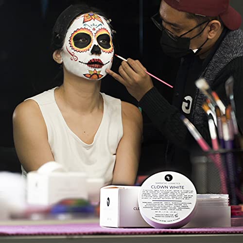 Professional White Face Paint Makeup for Stage and Halloween - 1.9 Oz