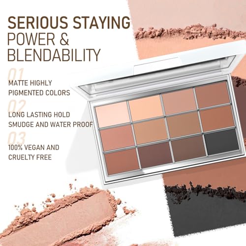 Vegan Multi-Color Eyeshadow Palette - 12 Dual Chrome Shades, Long-Wear & Blendable, Variation #05
