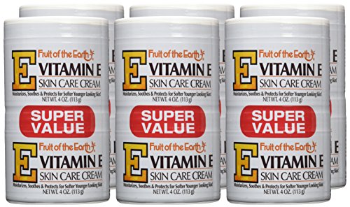 Fruit of the Earth Vitamin-E Cream 4 oz. Jar (Case of 6)
