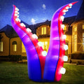 Halloween Inflatable Octopus Tentacles with 36 LED Lights for Yard & Garden Decor
