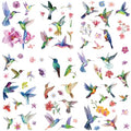 Hummingbird Wall Decals Set Waterproof Self-Adhesive Home Decor