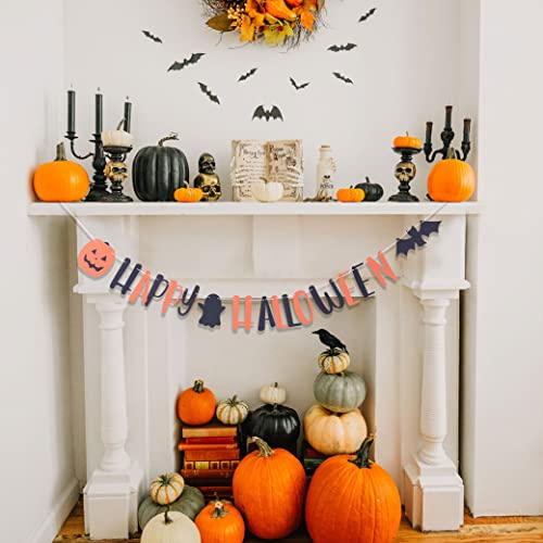 Halloween Banners and Decorations Pack - Bat Signs, Wreaths & Party Flags