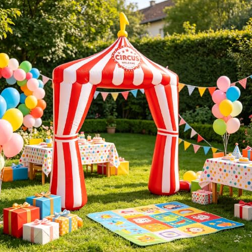 10ft Inflatable Circus Arch Entrance for Carnival & Party Decor