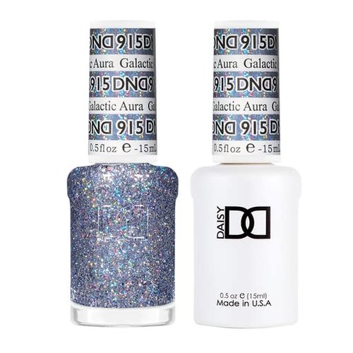 DND Gel Polish Set - Super Glitter Collection | UV/LED Gel & Air Dry Nail Lacquer Duo, 0.5 Fl Oz Each