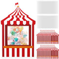 Carnival Party Favor Bags with Circus Tent Cards - 48 Pack