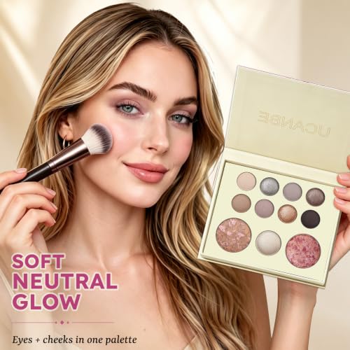 Baked Makeup Palette Set with Blush, Highlighter, Bronzer & Eye Shadows - Travel Friendly