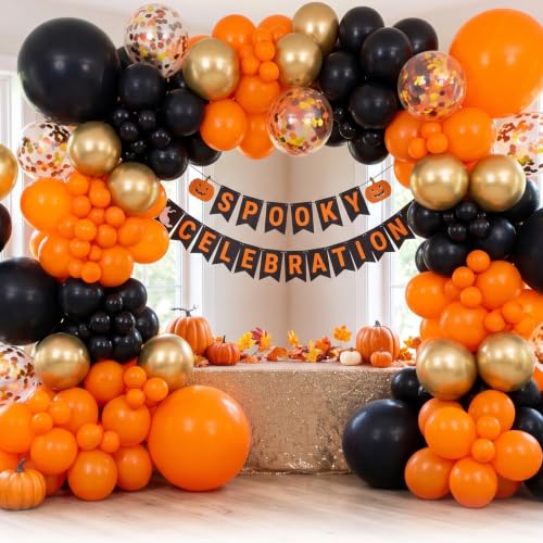 Orange Balloons Garland Arch Gap Fillers - 100pcs Small 5 Inch Matte