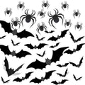84pcs Halloween 3D Bat Wall Decorations - DIY Spooky Party Supplies