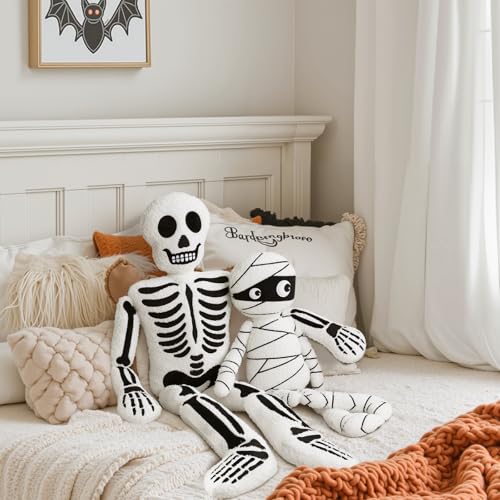 Skeleton Plush Throw Pillow Halloween Decorations for Kids & Home