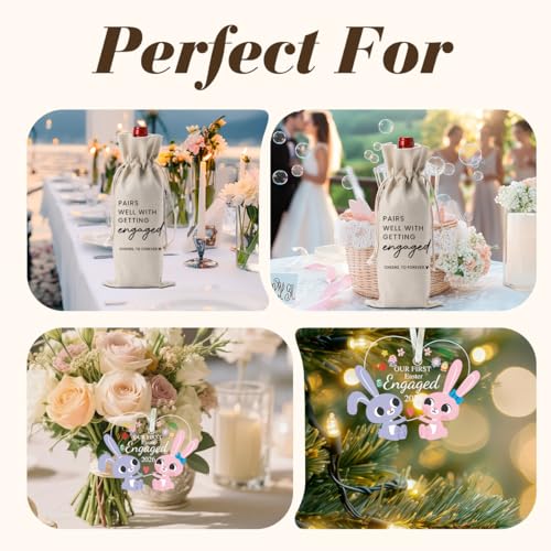 Easter Engaged Gift Set with Wine Bag and Acrylic Ornament - Easter1