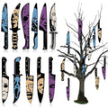 Halloween Horror Knife Ornaments 12PCS for Halloween Tree Decorations
