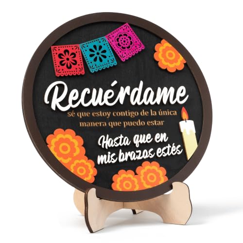 Day of the Dead Wooden Tabletop Decor - Dia De Los Muertos Memorial Sign