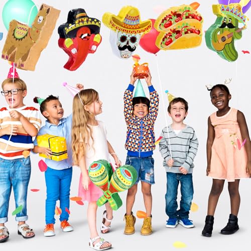 12 Pcs Mini Piñata Set Fiesta Mexican Party Decorations Variation of THIS listing