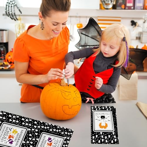 Halloween Kitchen Towels Set - Funny Hand Towels for Bathroom & Kitchen, Multicolor, 4 Pcs
