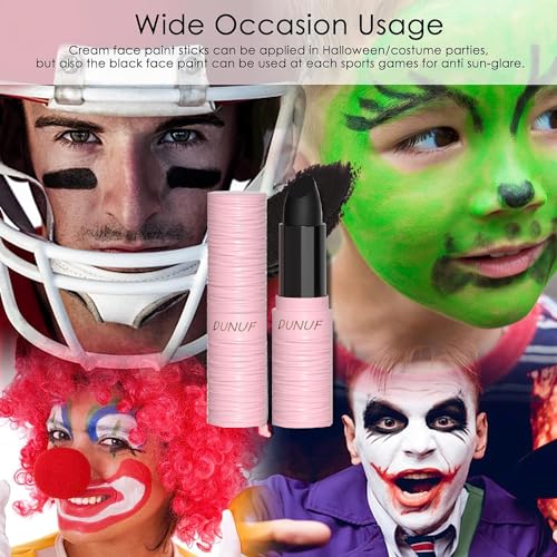 White Matte Lipstick & Face Body Paint Stick - Clown, Halloween, SFX - Variation 02 White