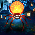 Inflatable Hanging Spider Halloween Decor with LED Lights - 8ft Outdoor Yard Decoration