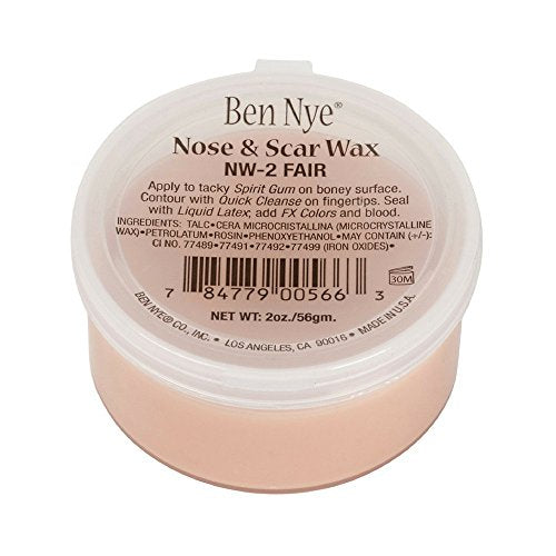 Nose and Scar Modeling Wax - Flexible, Lifelike Injury Effects, 2 Oz