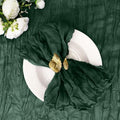 20x20 Inch Emerald Green Cheesecloth Napkins Set of 100 - Rustic Boho Table Linens