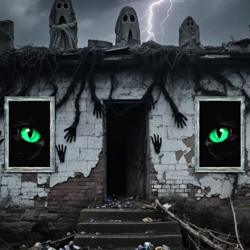 Halloween Black Cat Window Curtains - Spooky Decor for Home & Party
