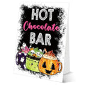 Halloween Fall Home Decor Sign for Parties - 8x11 Tabletop Sign with Holder