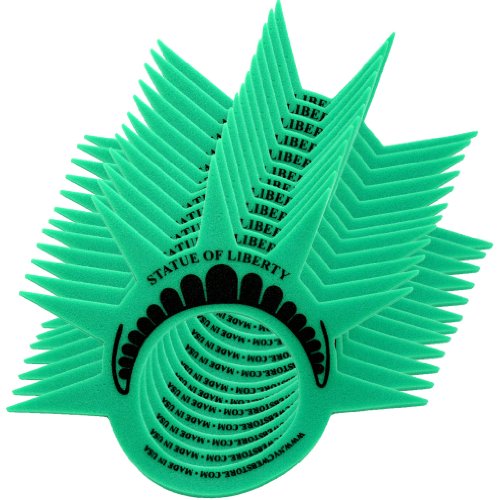 Foam Crown Hat Party Set - 12 Pack Liberty Statue Costume Visors