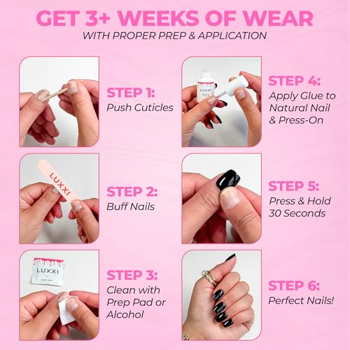 Brush On Nail Glue for Press On Nails Quick Dry Ultra Strong 7ml