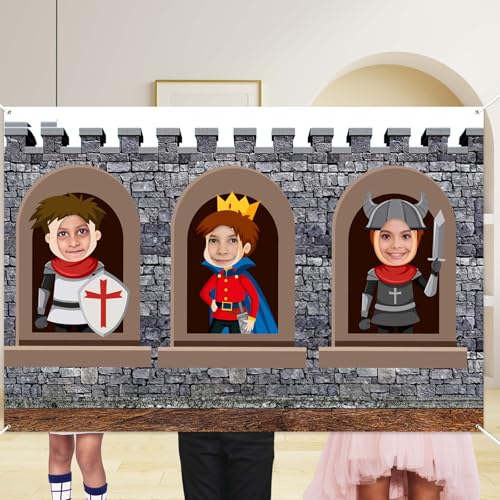 Medieval Castle Entrance Armor Knight Banner for Halloween & Party Decor