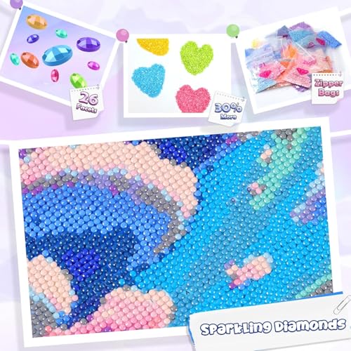 DIY 5D Diamond Painting Kit for Adults - Eagle with Flag Wall Art 12x16 Inch
