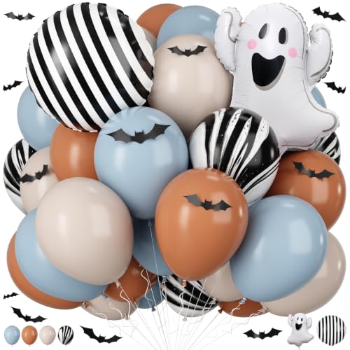 Halloween Balloon Set for Baby Shower & First Birthday - Blue Orange Variation