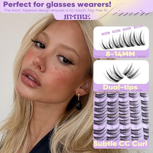 DIY Bunny Lash Clusters F - Natural Look Short Eyelash Extensions