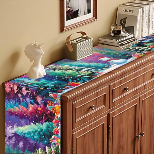 Halloween Table Runner and Placemats Set of 4 - Spooky Festive Holiday Decor