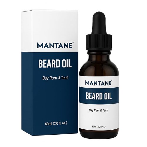 Mantane Beard Oil - Anti-Itch Conditioner & Moisturizer - Premium Crafted Formula inc. Argan, Jojoba & Almond Oils - 2oz