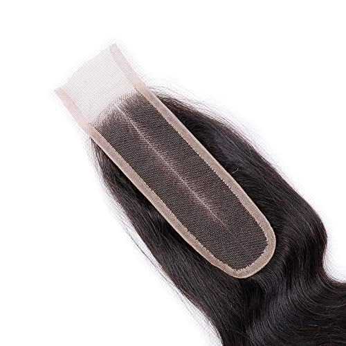 ENOYA 2x6 HD Lace Closure Body Wave Human Hair Pre Plucked and Bleached，Skinlike Real Hd Swiss Lace Invisible 2 By 6 HD Lace Closure Virgin Human Hair With Clean Hairline