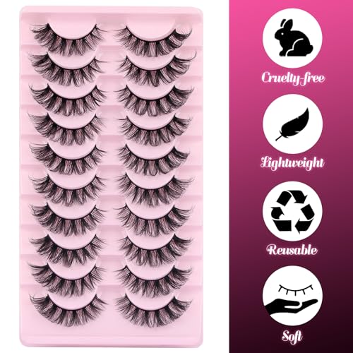 Veleasha Fluffy Wispy D Curl Lash Strips - D07 Variation