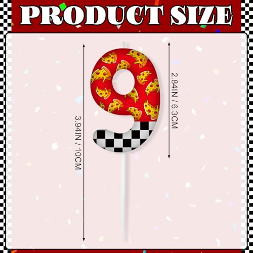 Spooky Horror Themed Numeral Birthday Candle - Black & White Checkered Pizza Topper, Video Game & Bear Decor, Variation of THIS listing