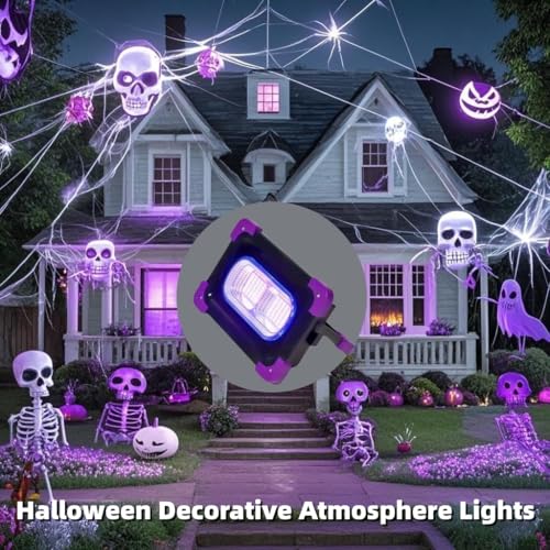 Solar Rechargeable LED Black Light - 395nm Neon Glow for Parties & Body Paint - Variation 1