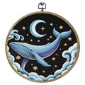 Whale Shark Wall Art Canvas - Moon Framed Ocean Decor for Home & Office - Whale 0575